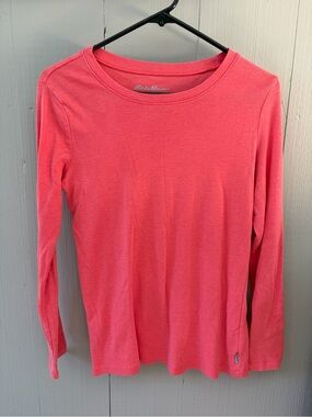 Eddie Bauer Coral Long Sleeve Crewneck